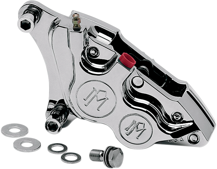 PERFORMANCE MACHINE (PM) Caliper - Front Left - Polished - 84-99 Harley-Davidson 0053-2915P