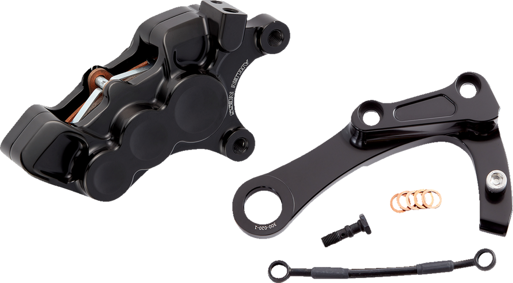 ARLEN NESS 6-Piston Caliper - Rear - Black 02-328