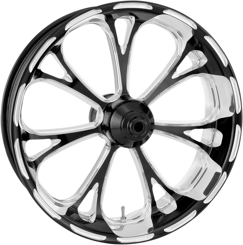 PERFORMANCE MACHINE (PM) Wheel - Virtue - Rear - Single Disc/with ABS - Platinum Cut* - 18x 5.5 - '09+ FLT 12697814PVIRBMP