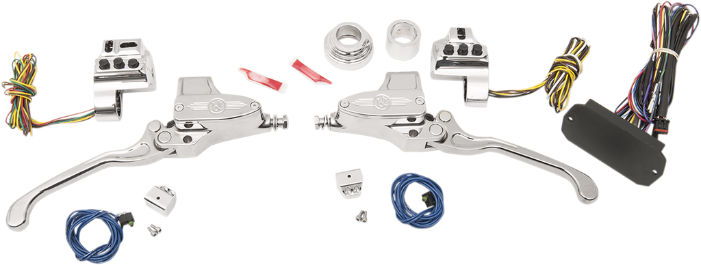 PERFORMANCE MACHINE (PM) Handlebar Controls - Hydraulic - 11/16" Master Cylinder - Chrome 0062-4026-CH