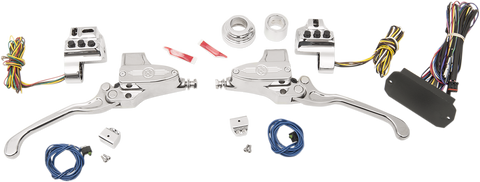 PERFORMANCE MACHINE (PM) Handlebar Controls - Hydraulic - 11/16" Master Cylinder - Chrome 0062-4026-CH