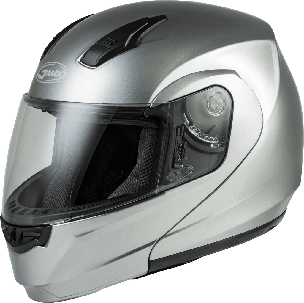 Md 04 Modular Helmet Metallic Silver Lg