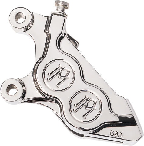 PERFORMANCE MACHINE (PM) 4-Piston Caliper - Chrome - Left Front 0052-2425-CH