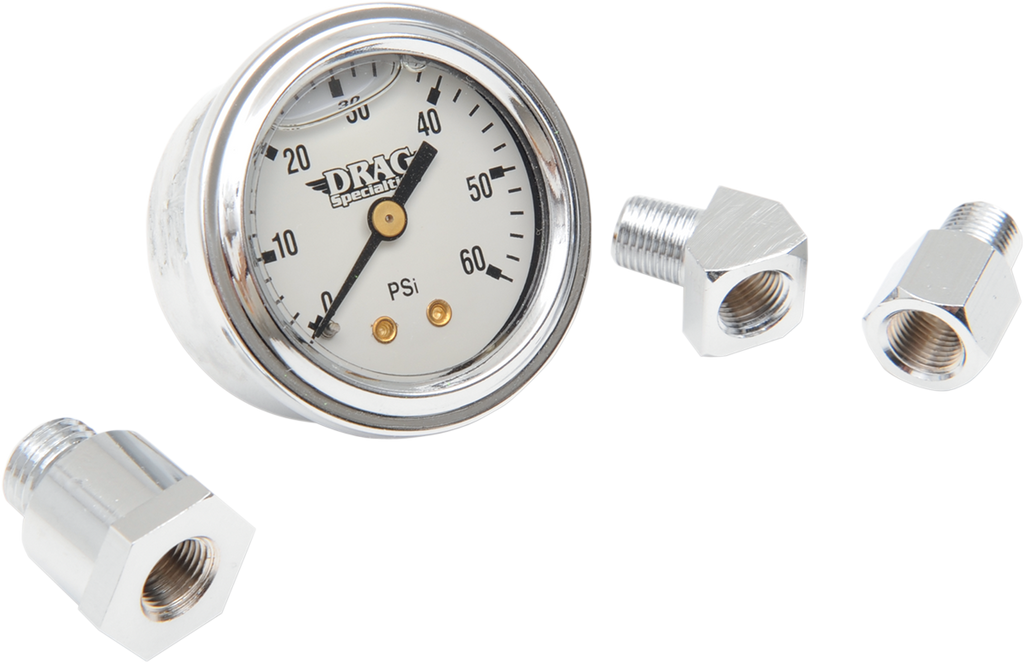 DRAG SPECIALTIES Oil Gauge Kit - White - '84-'89 244113-BX14