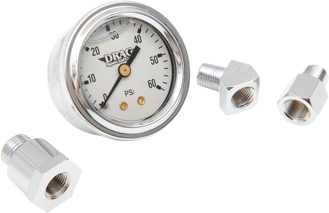 DRAG SPECIALTIES Oil Gauge Kit - White - '84-'89 244113-BX14