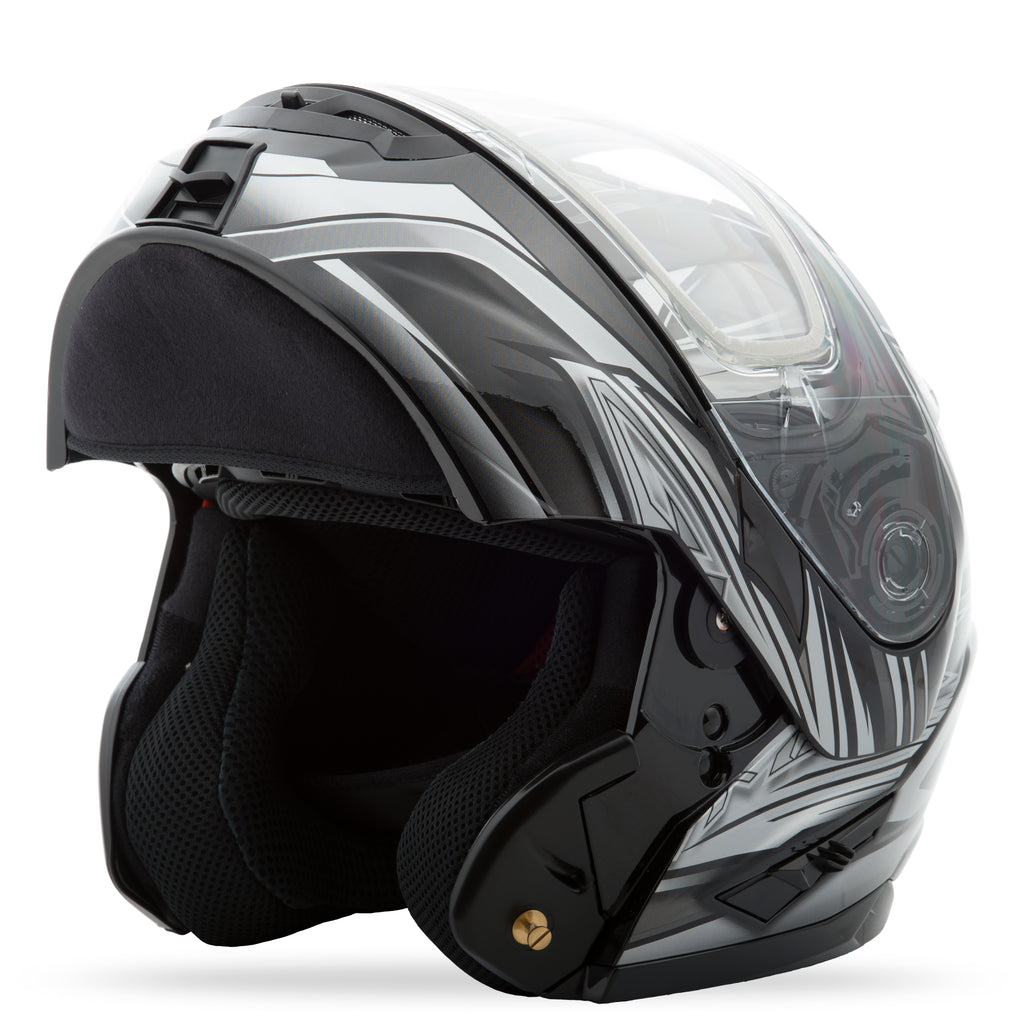 Gm 64s Modular Carbide Snow Helmet Matte Black/White Lg
