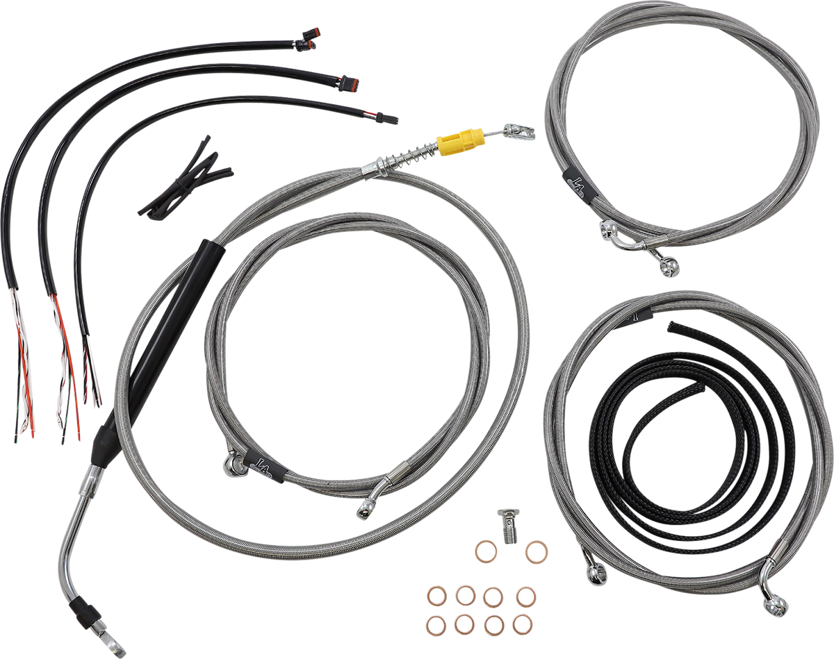 LA CHOPPERS Handlebar Cable/Brake Line Kit - Complete - 15