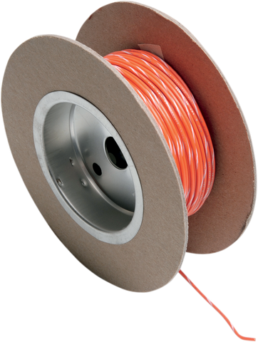 NAMZ 100' Wire Spool - 18 Gauge - Orange/White NWR-39-100