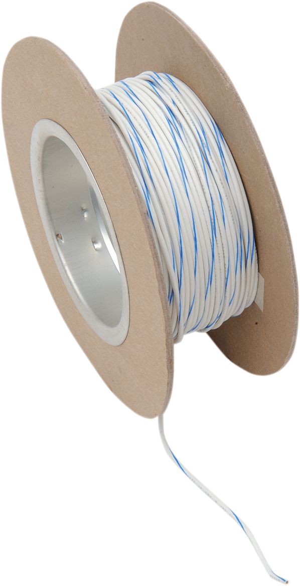 NAMZ 100' Wire Spool - 18 Gauge - White/Blue NWR-96-100