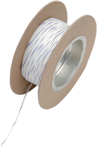 NAMZ 100' Wire Spool - 18 Gauge - White/Violet NWR-97-100