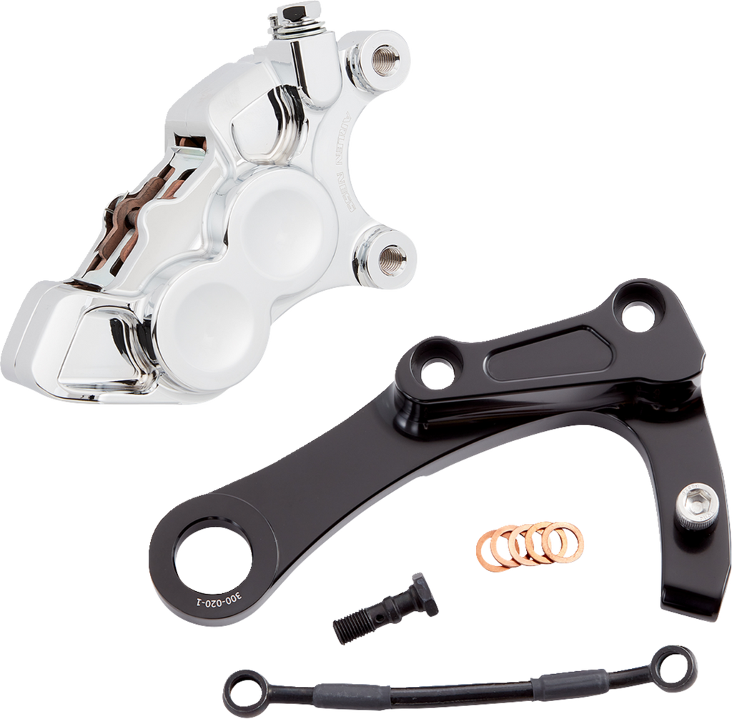 ARLEN NESS 4-Piston Caliper - Rear - Chrome 02-327