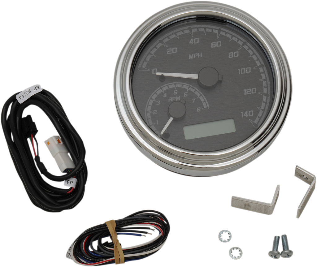 DAKOTA DIGITAL MXV Series Analog Gauge System - Black/Gray/Chrome MVX-2011-KG-C