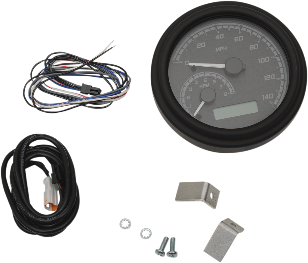 DAKOTA DIGITAL MXV Series Analog Gauge System - Black/Gray/Black MVX-2011-KG-K