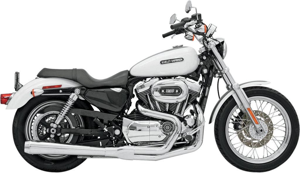 BASSANI XHAUST Road Rage Exhaust - Chrome - Long - '04-'13 XL 14111J