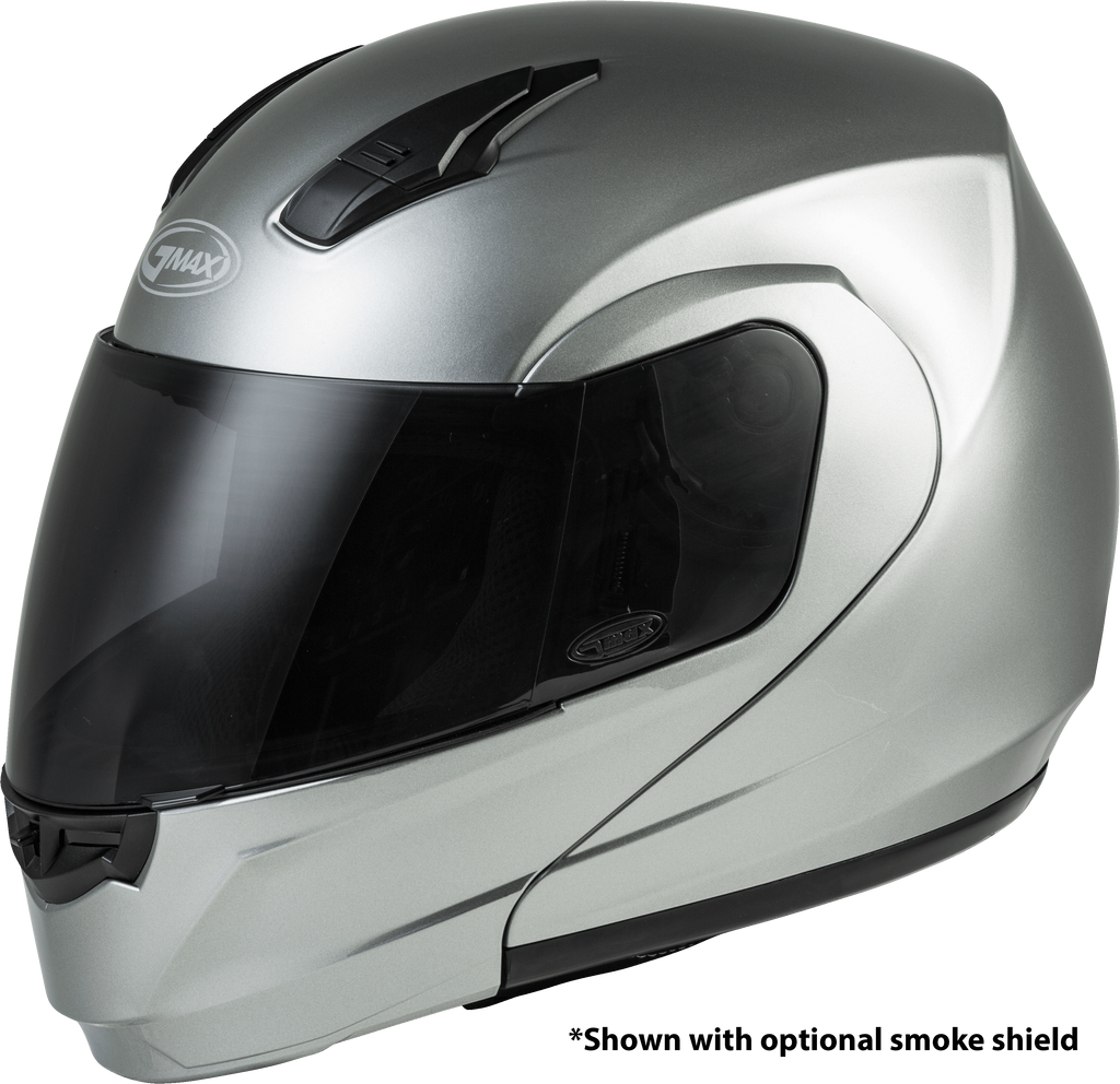 Md 04 Modular Helmet Metallic Silver Lg