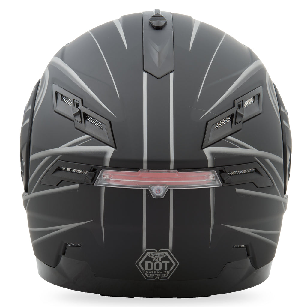 Gm 54 Modular Helmet Derk Matte Black/Silver 2x