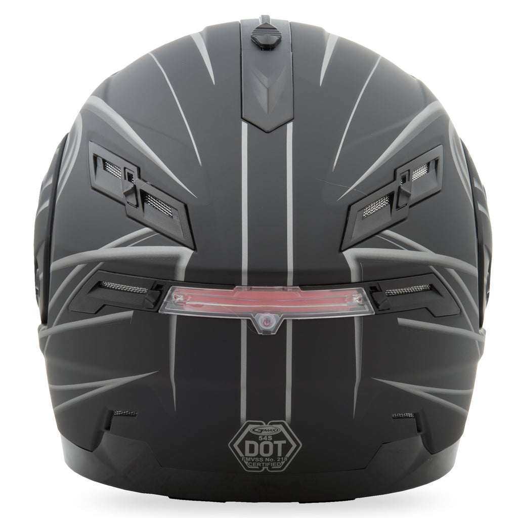 Gm 54 Modular Helmet Derk Matte Black/Silver Xl