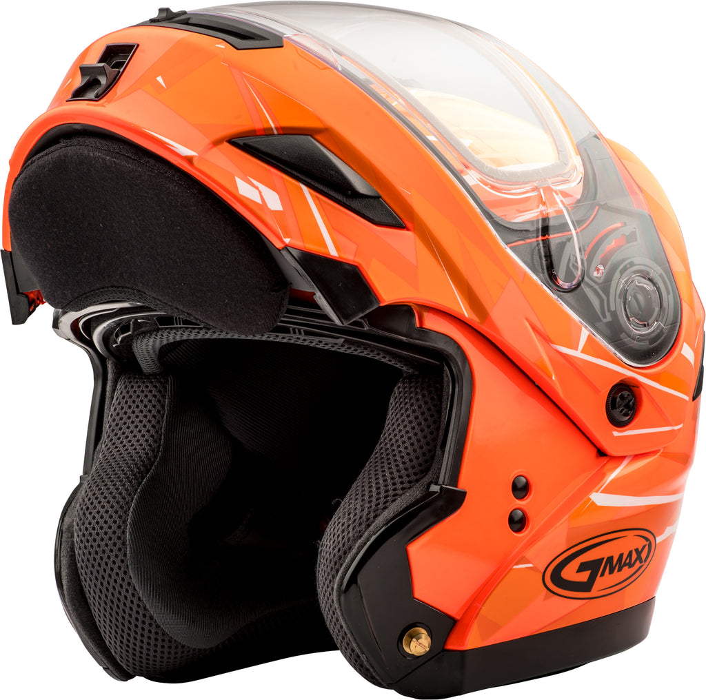 Gm 54s Modular Scribe Snow Helmet Hi Vis Orange 2x