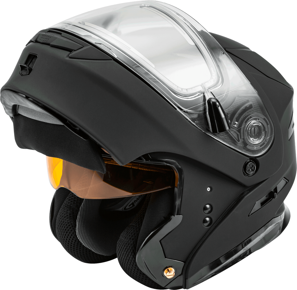 Md 01s Modular Snow Helmet W/Electric Shield Matte Blk 3x
