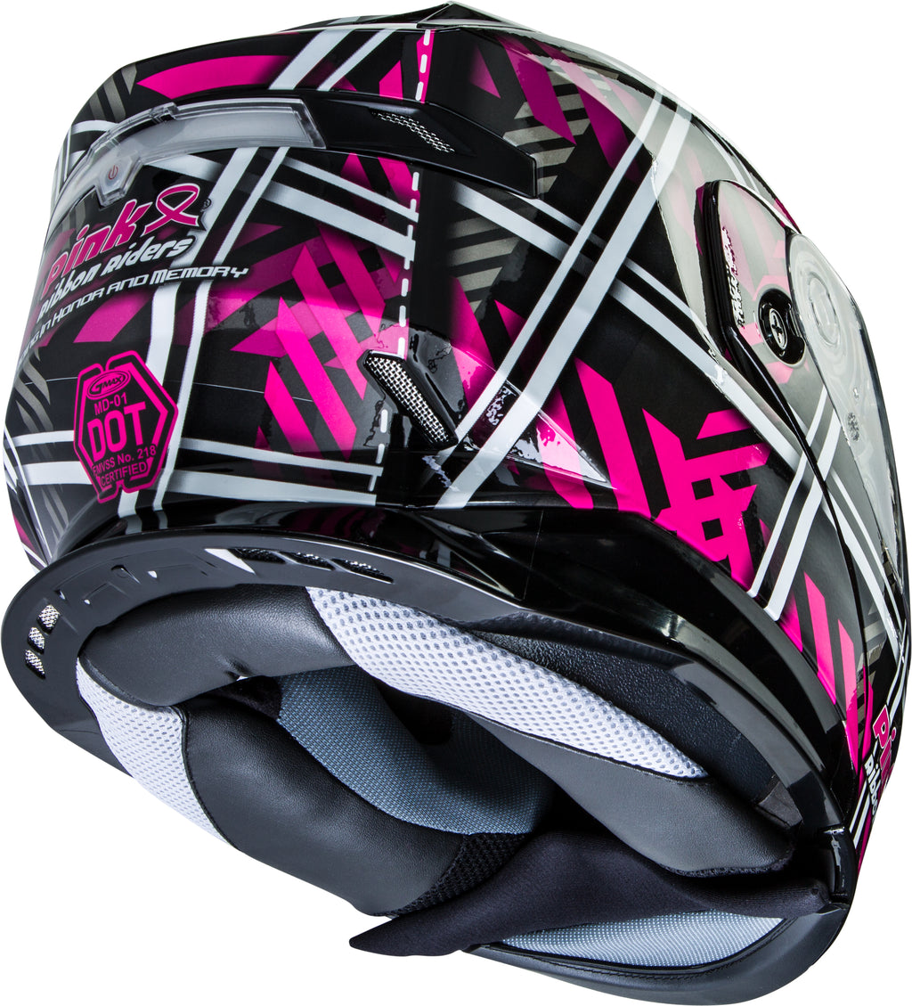 Md 01s Modular Pink Ribbon Riders Snow Helmet Blk/Pink Xl