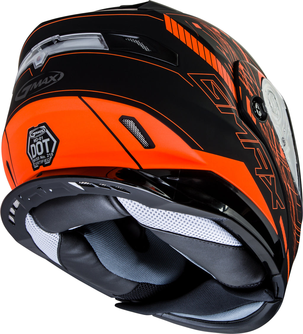 Md 01s Modular Wired Snow Helmet Black/Neon Orange 2x