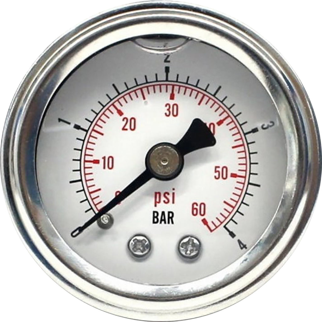 Oil Pressure Gauge 60psi White