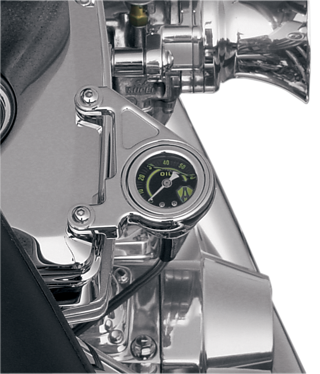 ARLEN NESS Oil Pressure Gauge Kit - Radius - Chrome 15-658