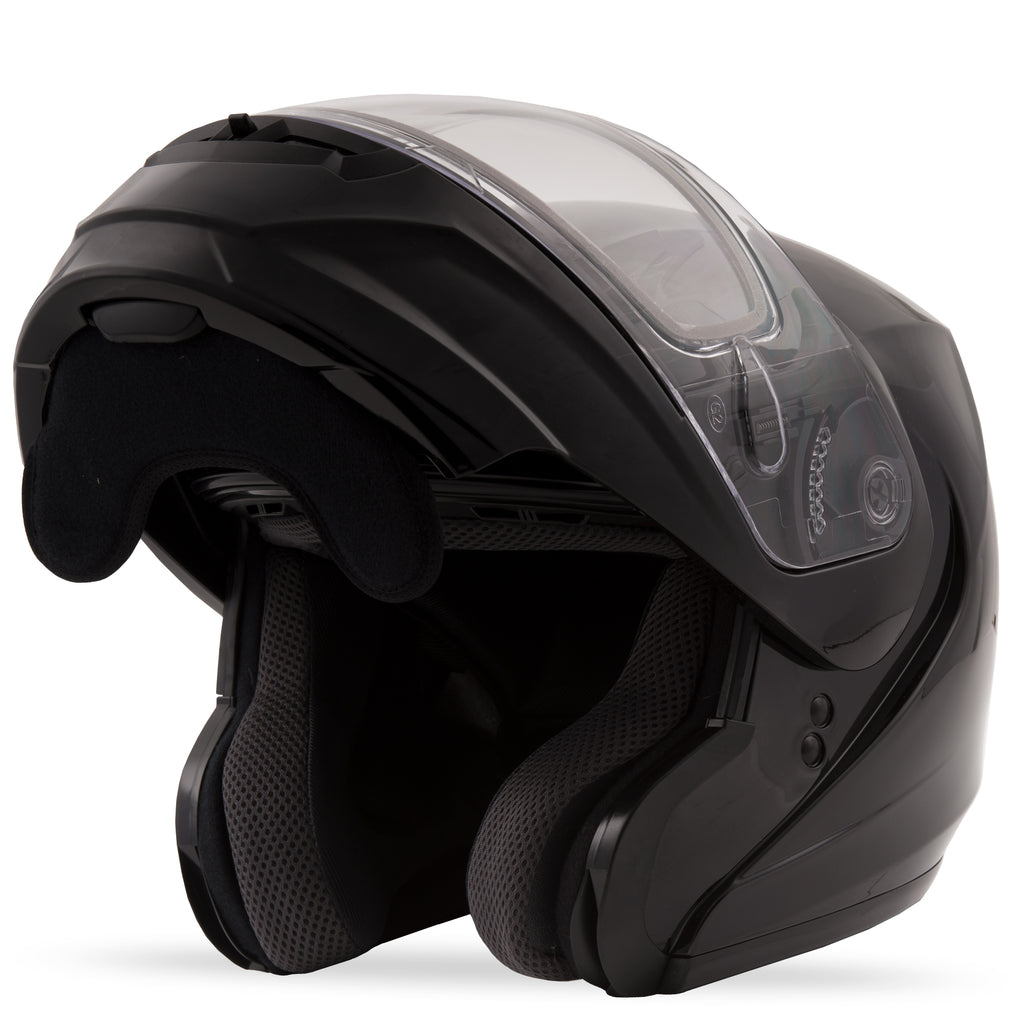 Md 04s Modular Snow Helmet Black Lg