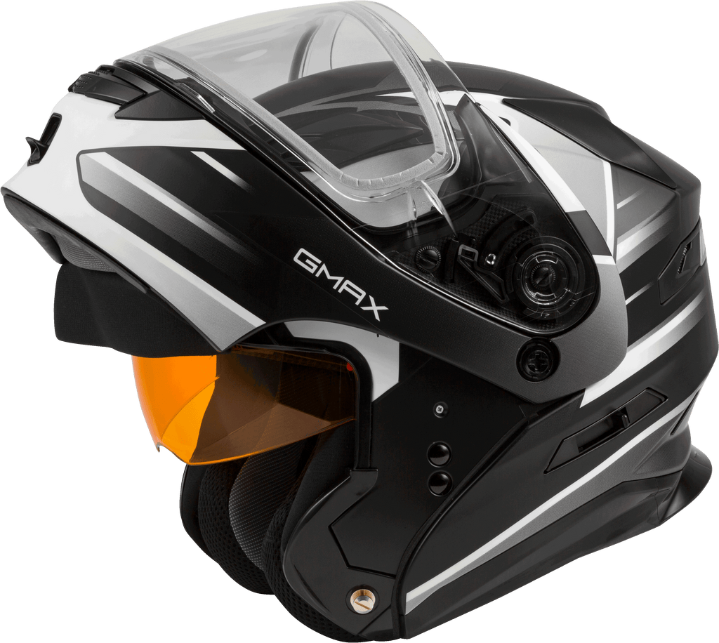 Md 01s Modular Snow Helmet Descendant Matte Blk/White Md