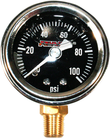 FEULING OIL PUMP CORP. Oil Pressure Gauge - Bottom Port - Black Face 9041