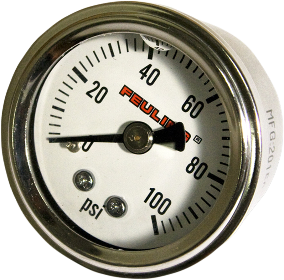 FEULING OIL PUMP CORP. Oil Pressure Gauge - Back Port - White Face 9042