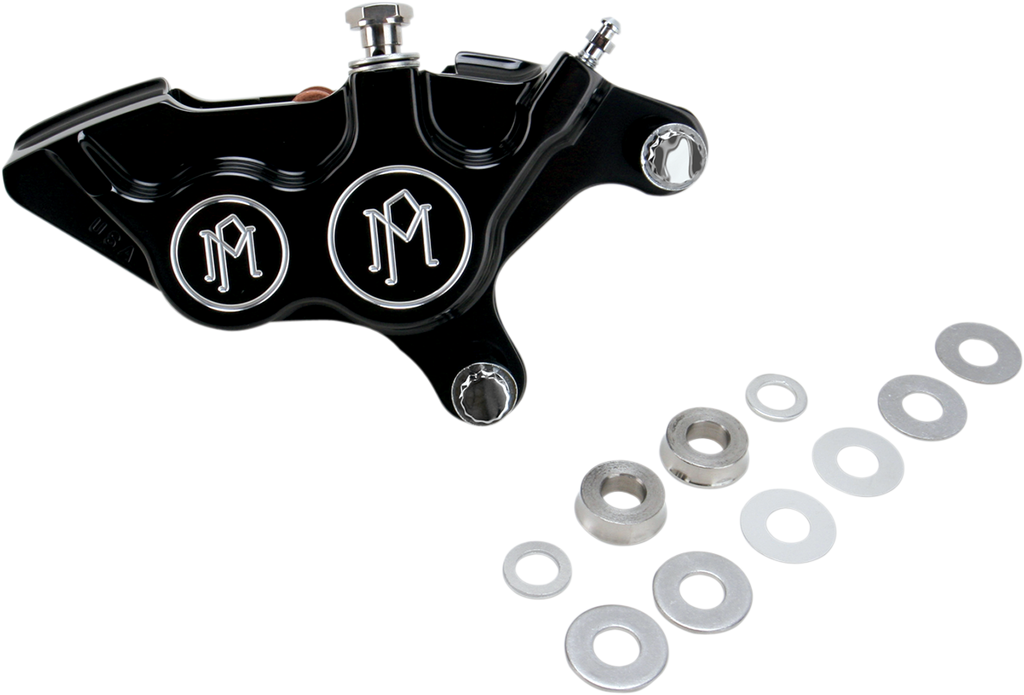 PERFORMANCE MACHINE (PM) 4-Piston Caliper - Front Right - Contrast Cut* - 11.5" 0053-2920-BM