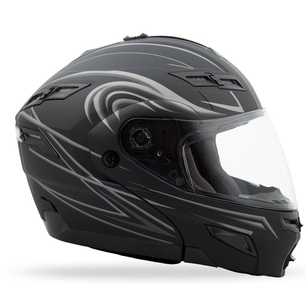 Gm 54 Modular Helmet Derk Matte Black/Silver 2x