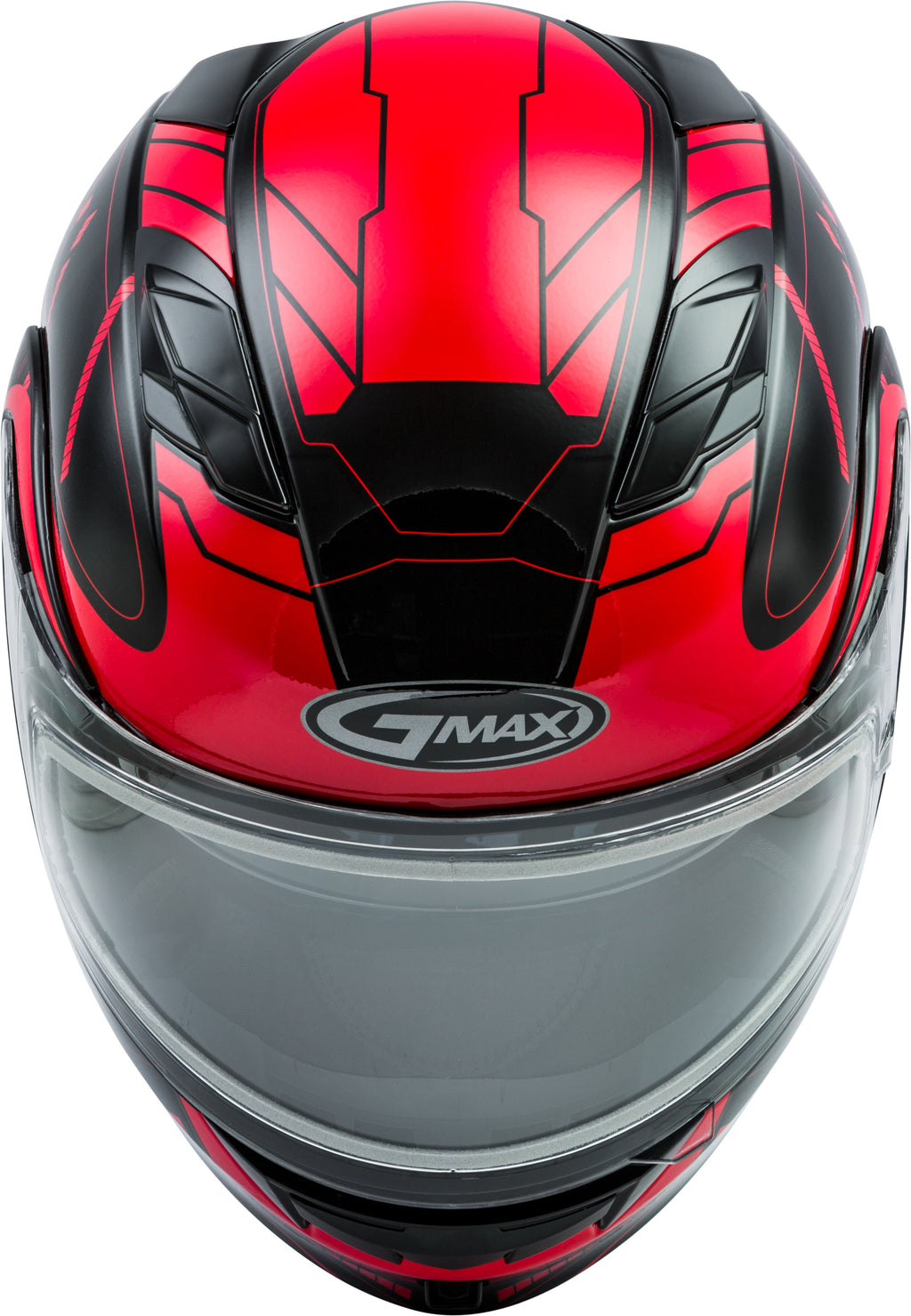 Md 01s Modular Wired Snow Helmet Black/Red Lg