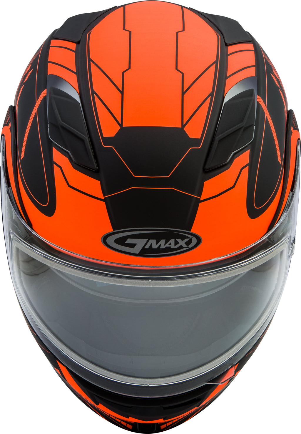 Md 01s Modular Wired Snow Helmet Black/Neon Orange 2x