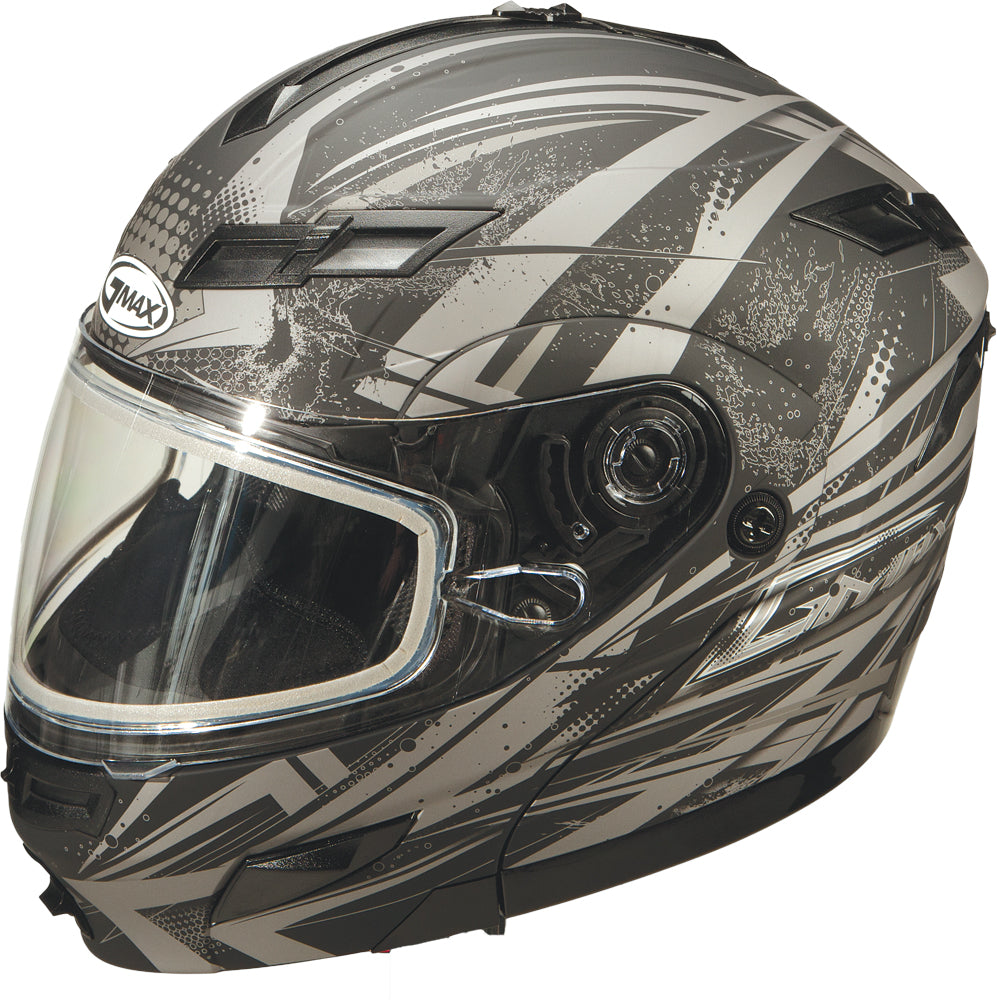 Gm 54s Modular Snow Helmet Matte Black/Silver Sm